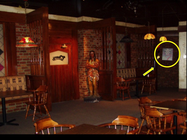 The Cheers set with the designated driver poster